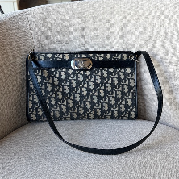 Vintage Monogram Canvas Logo Christian Dior Shoulder bag purse-80’s - Picture 4 of 14